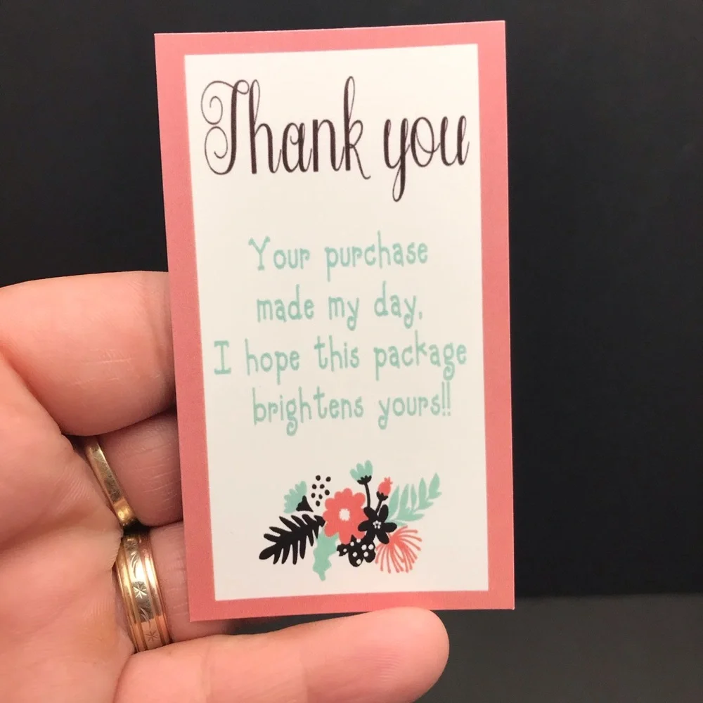 4x$20 // 30 mixed thank you cards size 3.5”x2.